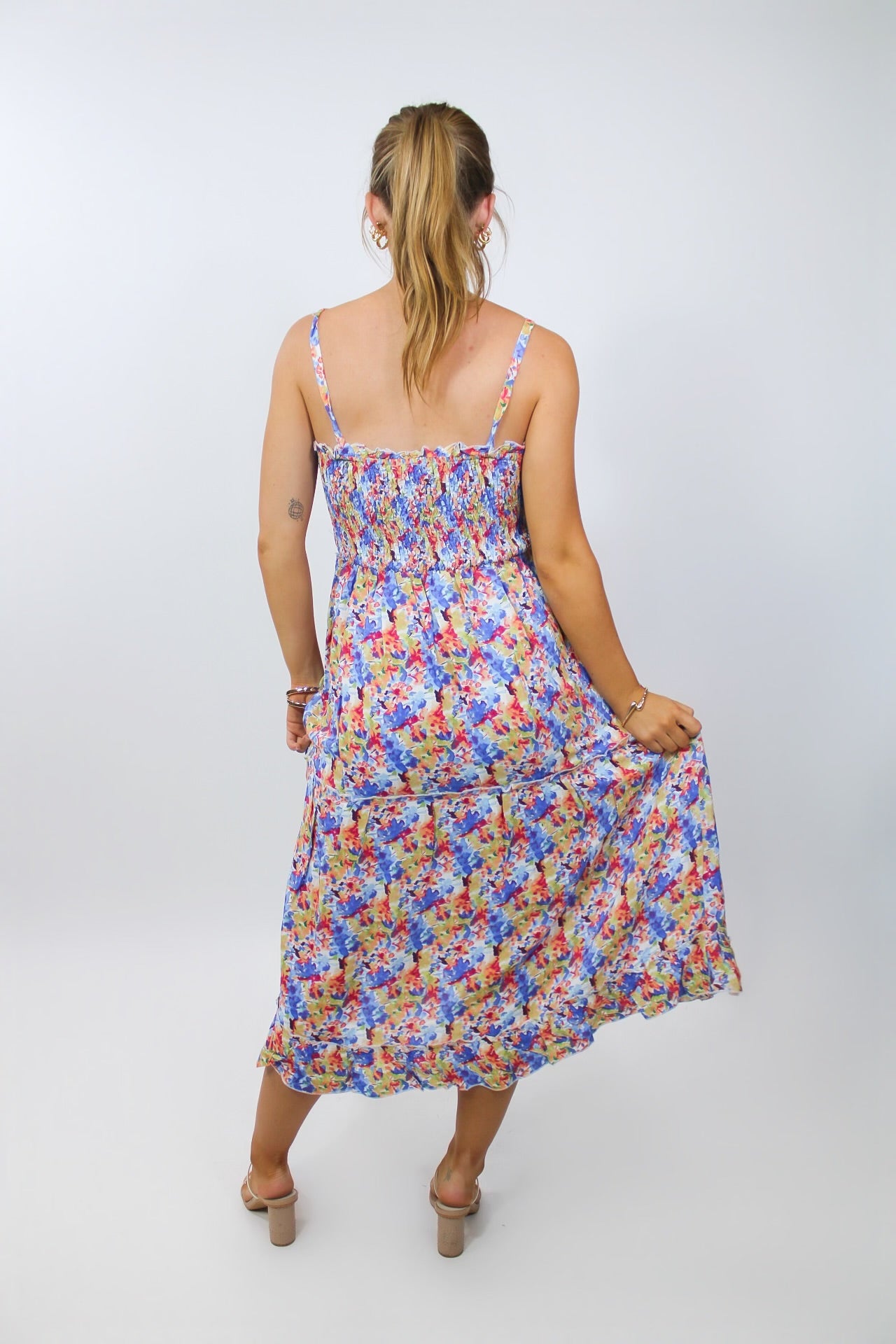 Primary Floral Dress