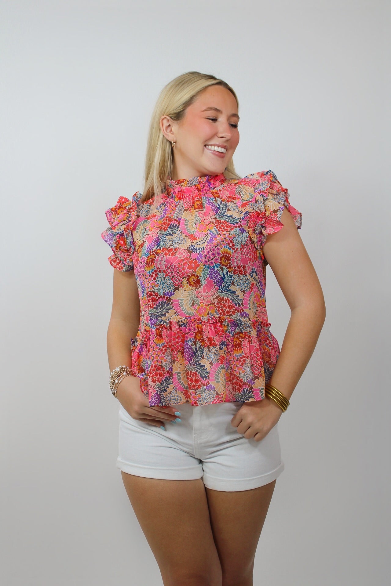 Ruffle Fields Top