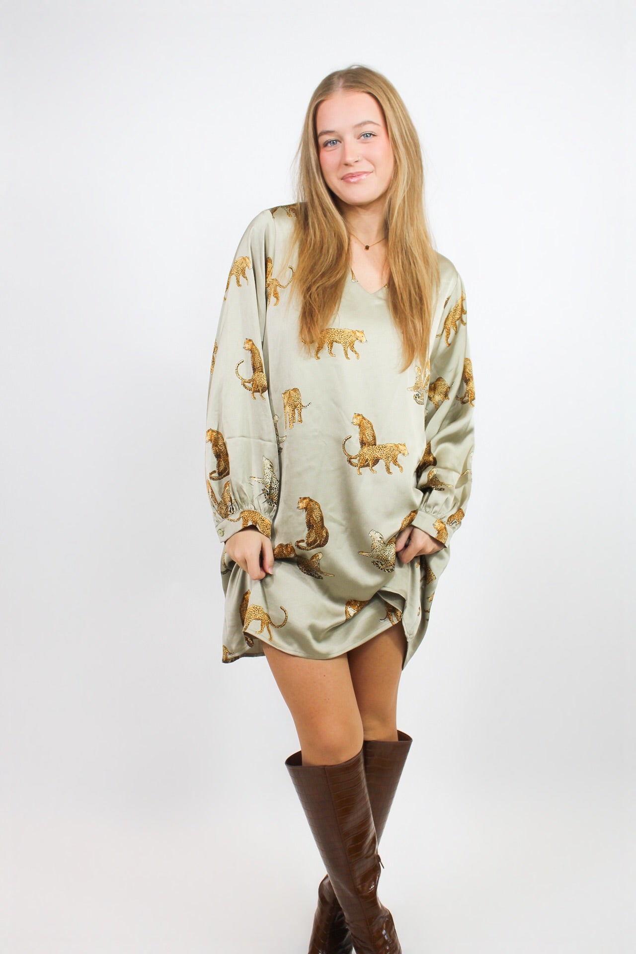 Sage Longsleeve Mini Dress