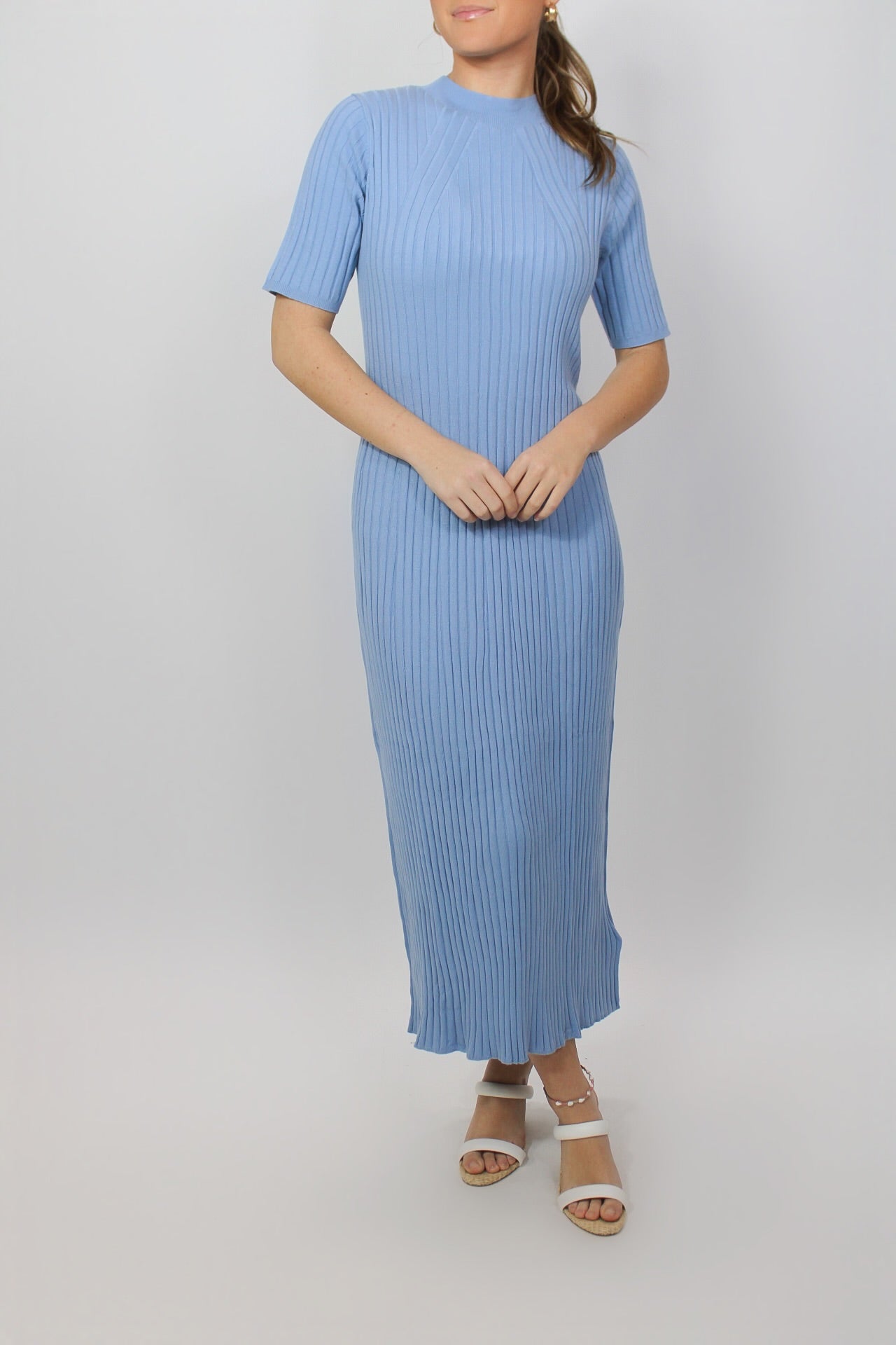 Maeve Rib Knit Midi Dress