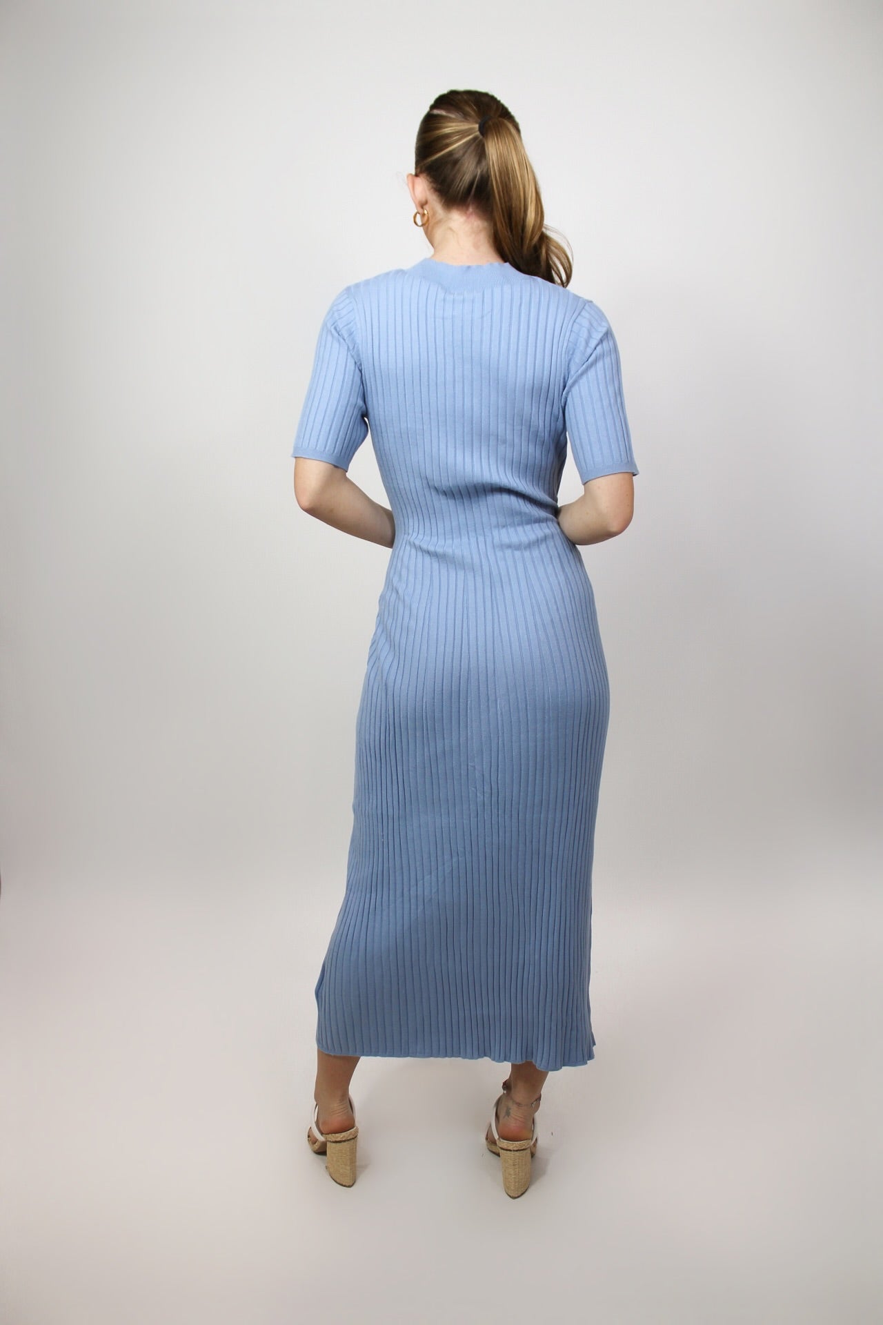 Maeve Rib Knit Midi Dress