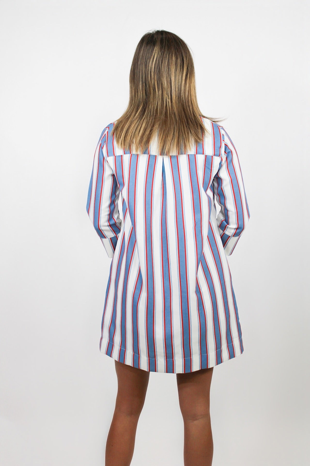 The Martha Dress - Cottage Stripe