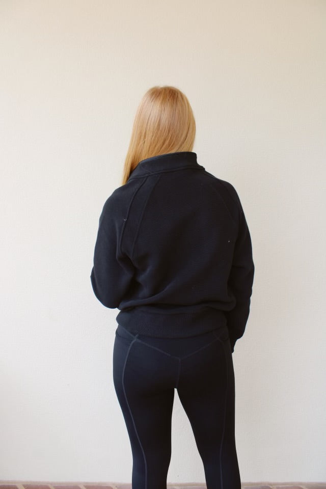 Cortina Half Zip Swart