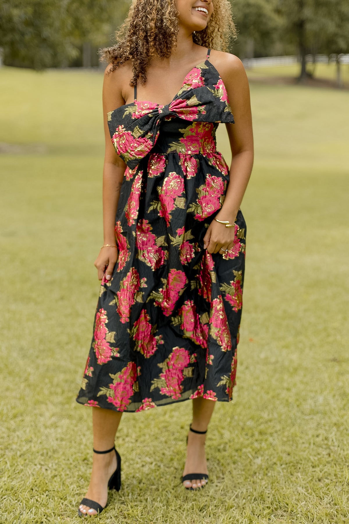 Poinsettia Midi Dress