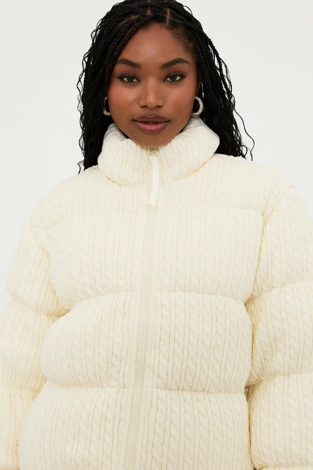 Jojo Puffer Jacket Snow Cap Cable