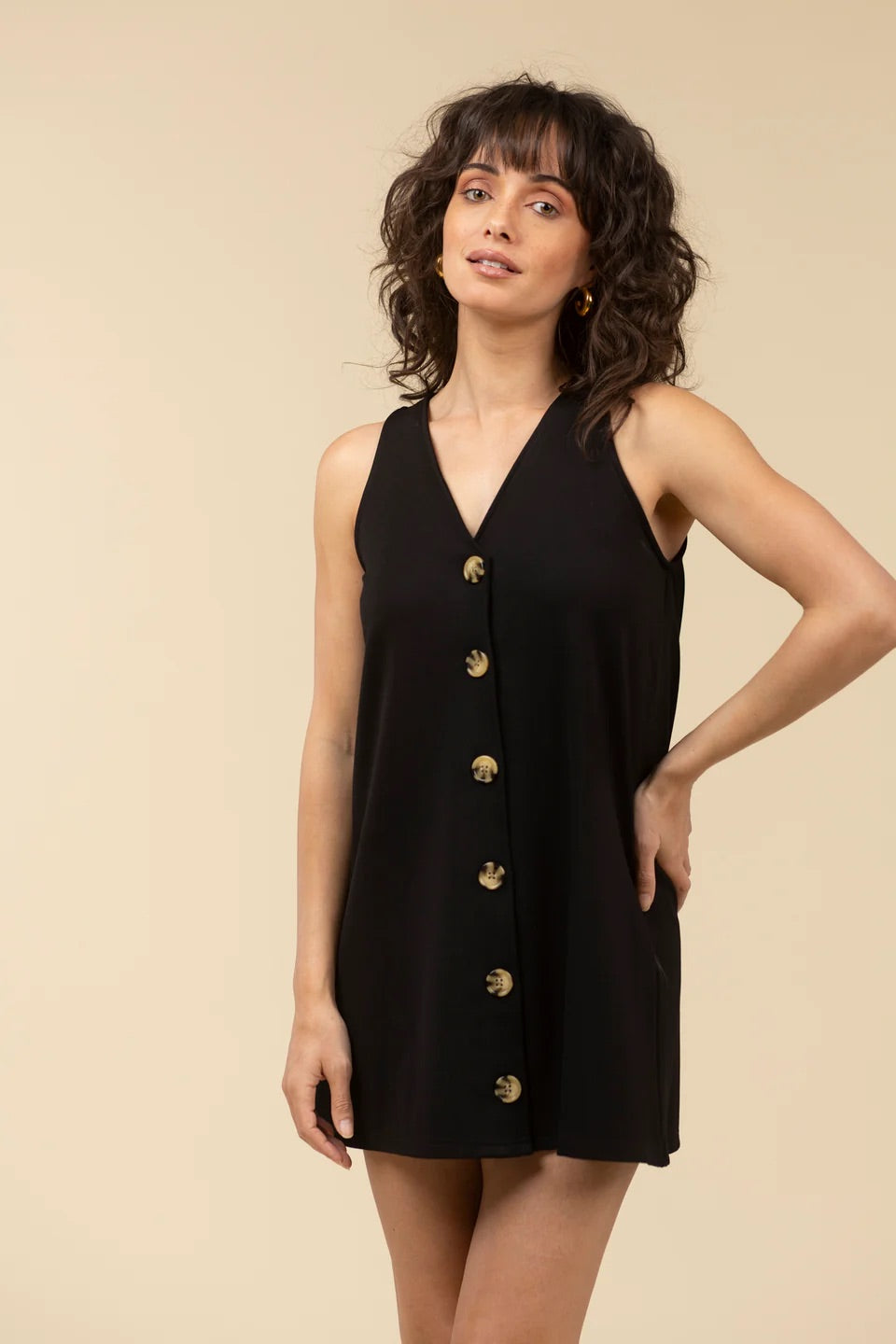 The Dorothy Ponte Dress - Black