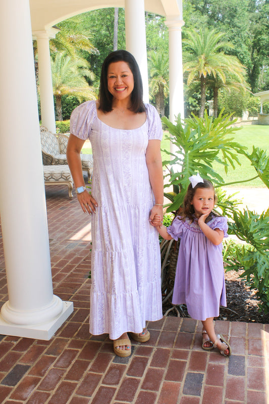 Heidi Lavendar Haze Maxi Dress