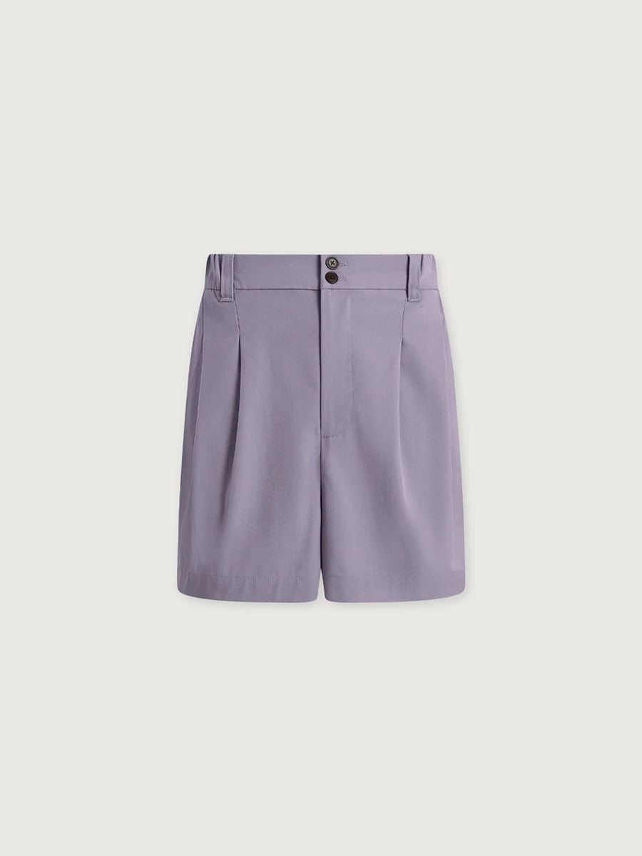 Varley Tansy Woven Short 3 in Thistle Down, lightweight woven fabric with a relaxed fit and stylish design.