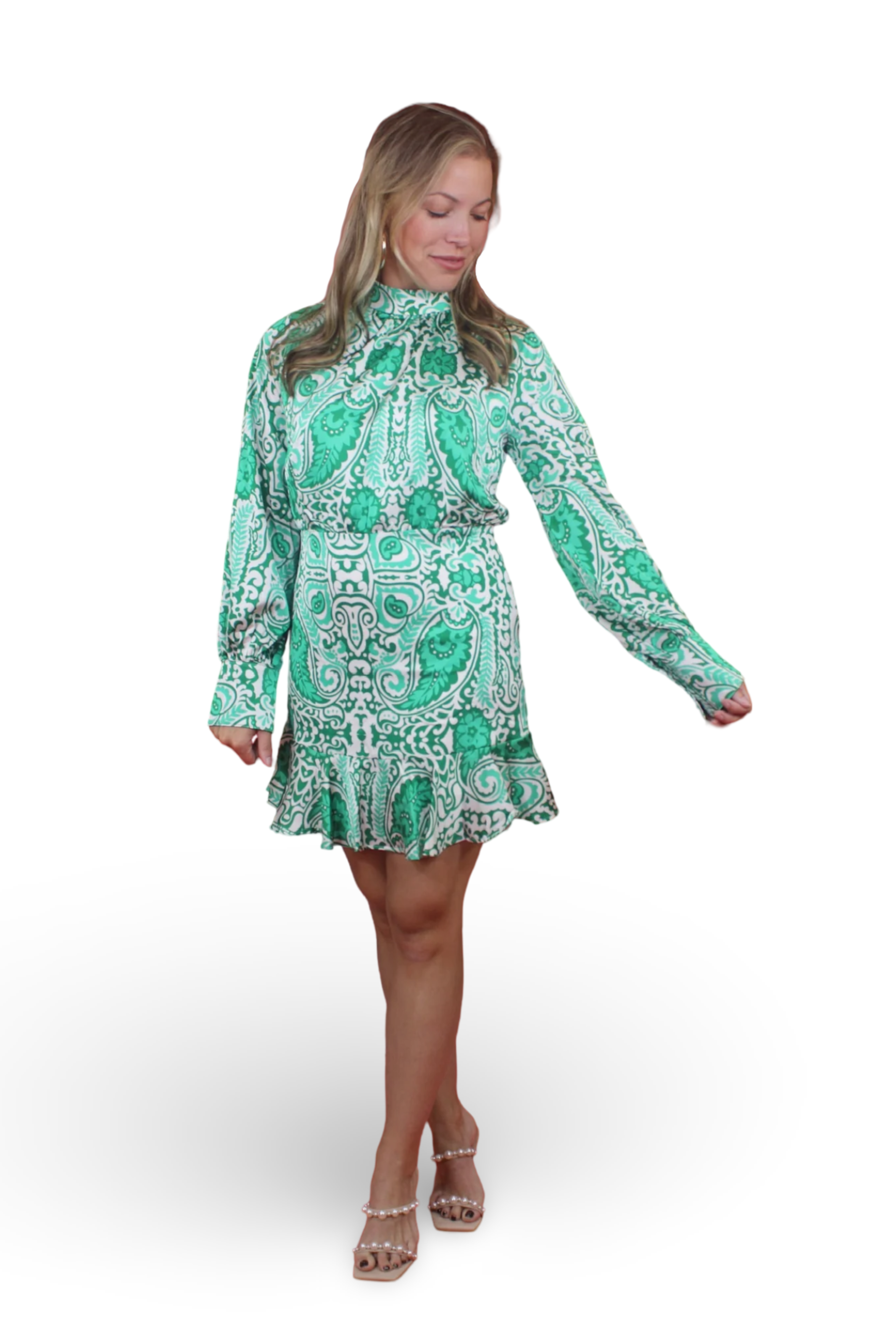 Wintergreen Paisley Dress