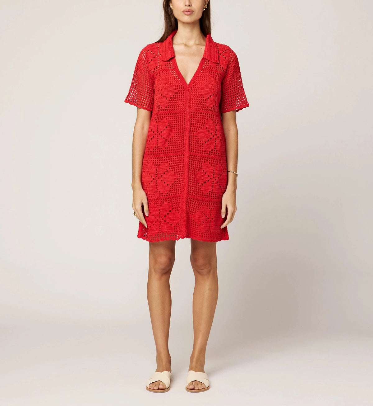 Shop Ileanna Crochet Mini Dress