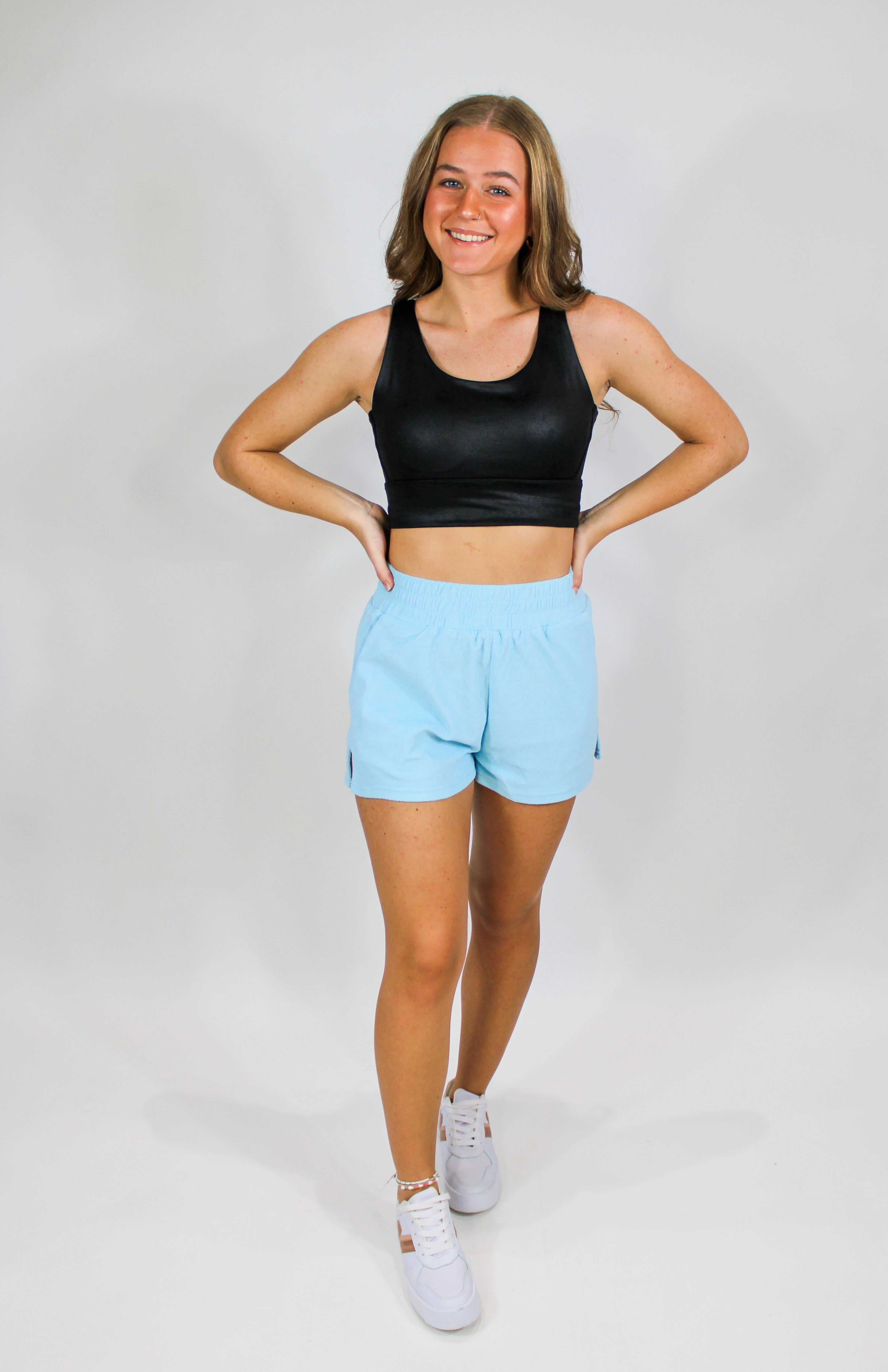 Racer Girl Black Sports Bra