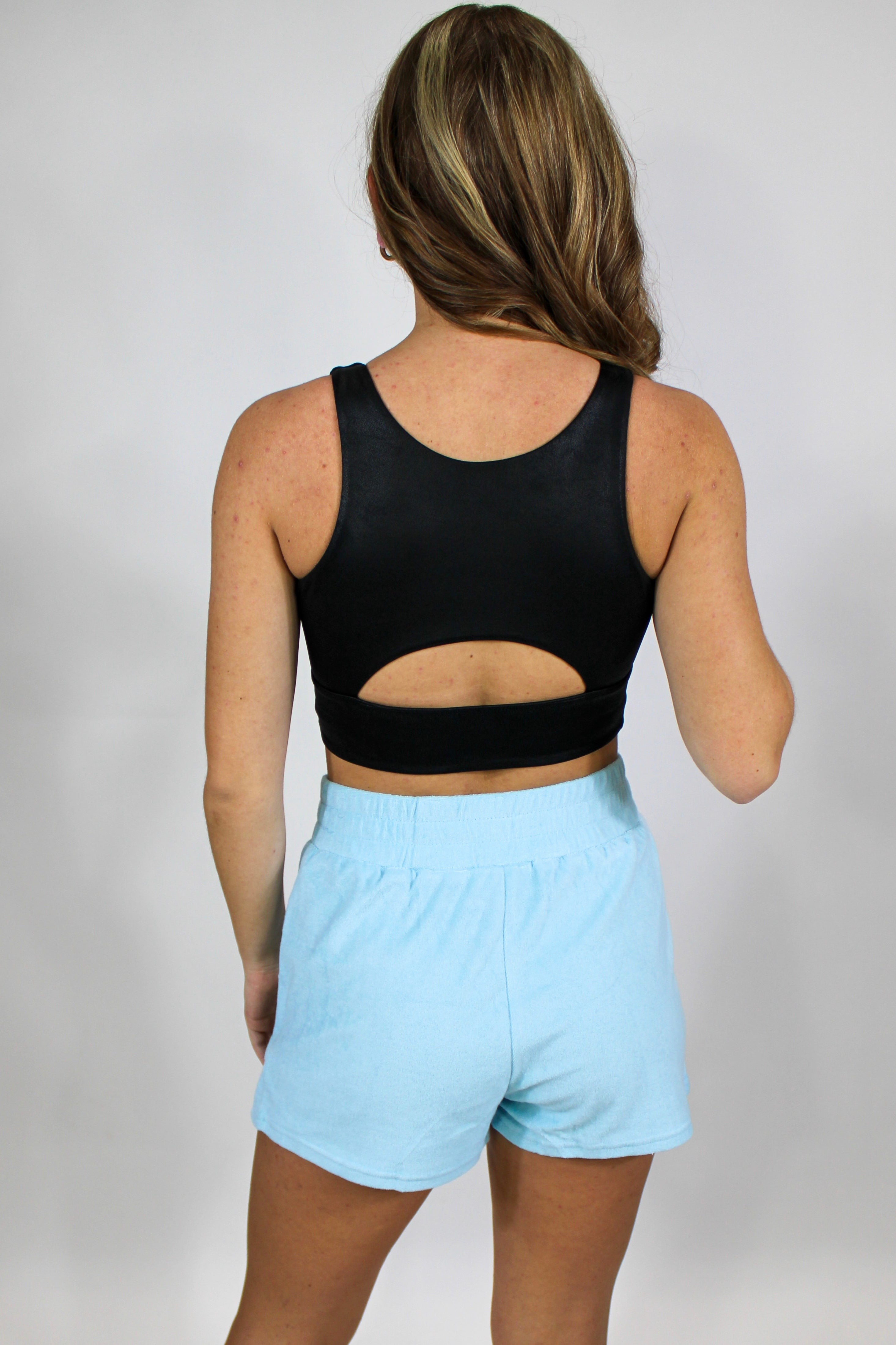 Racer Girl Black Sports Bra