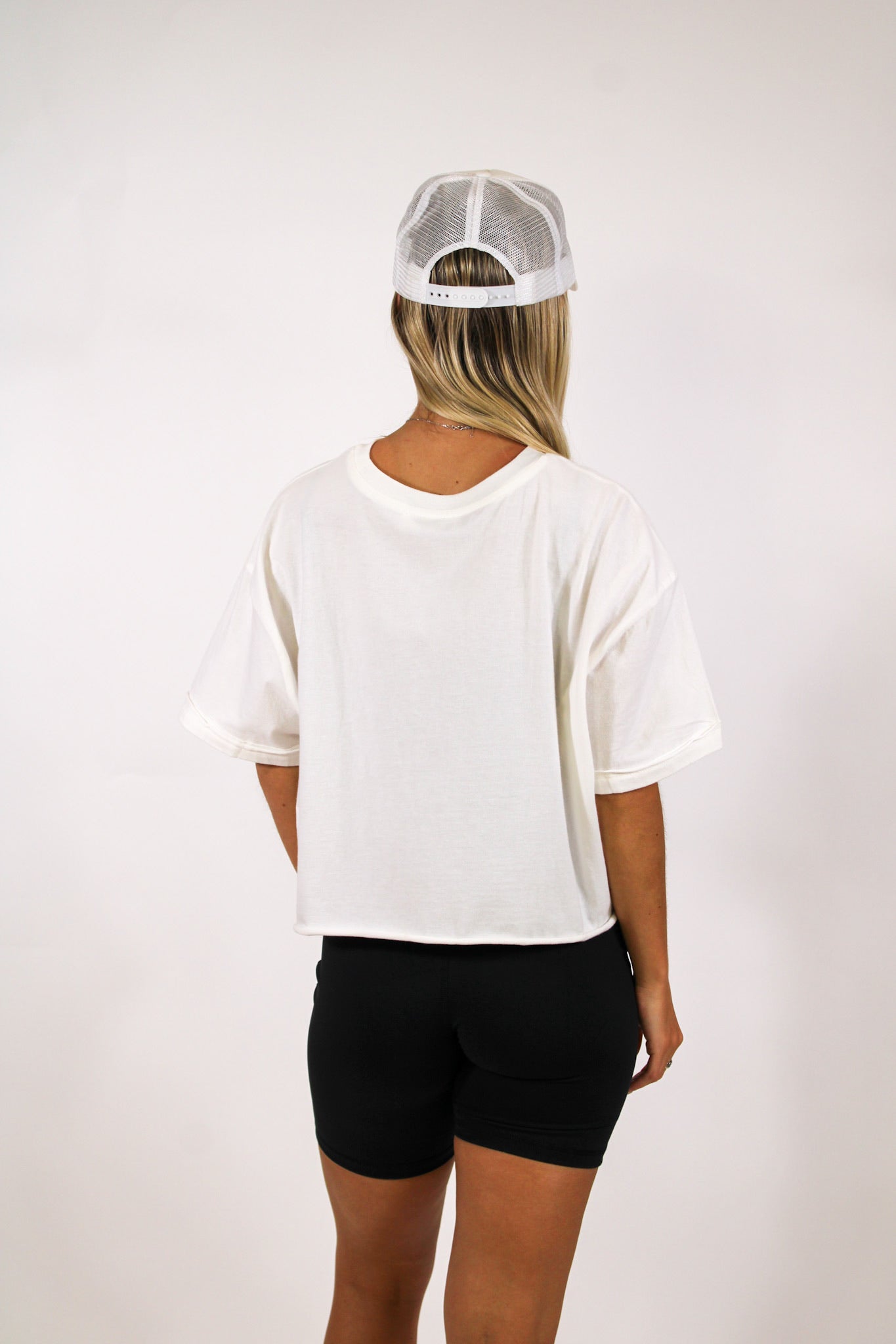 Off Duty Crop White