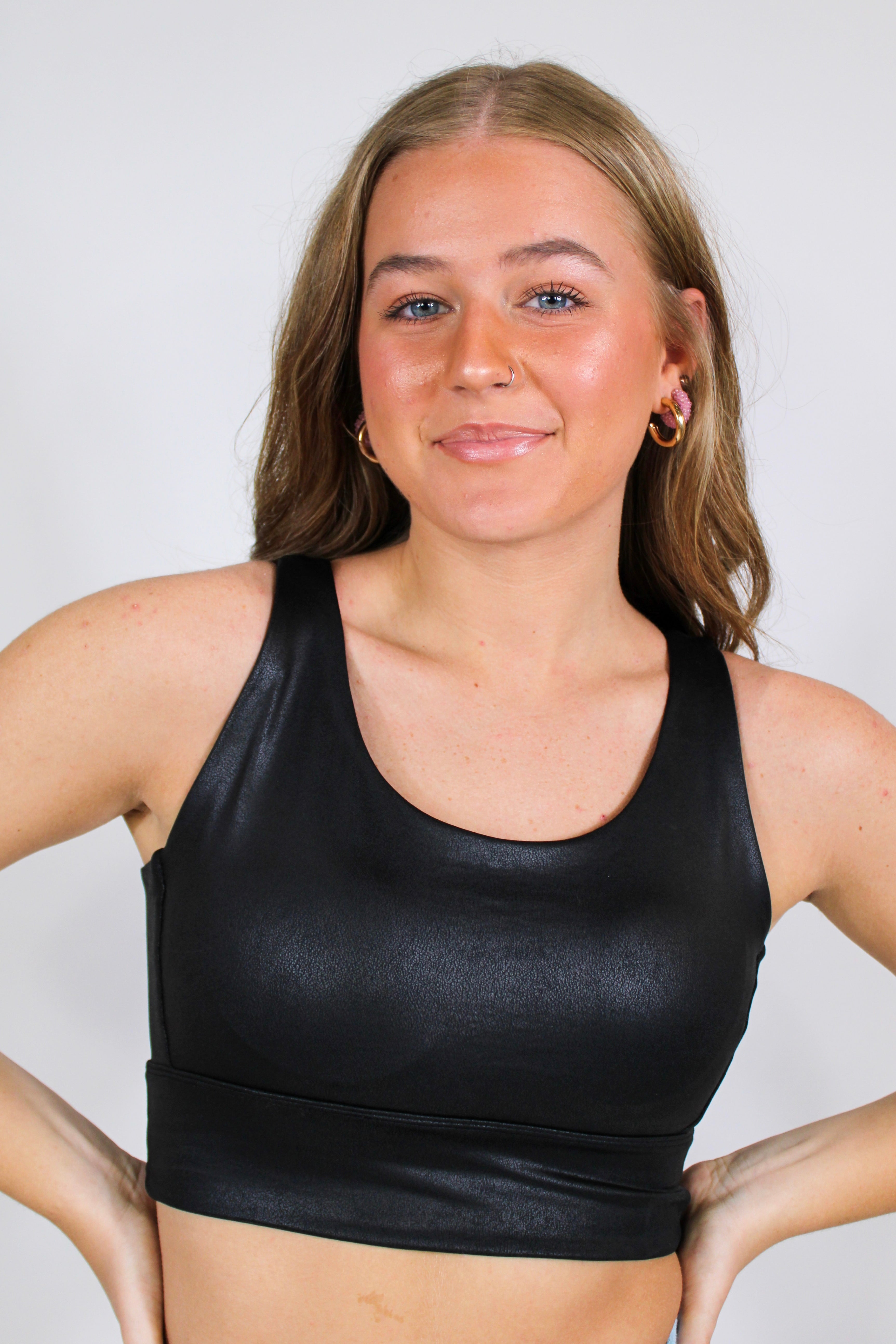 Racer Girl Black Sports Bra