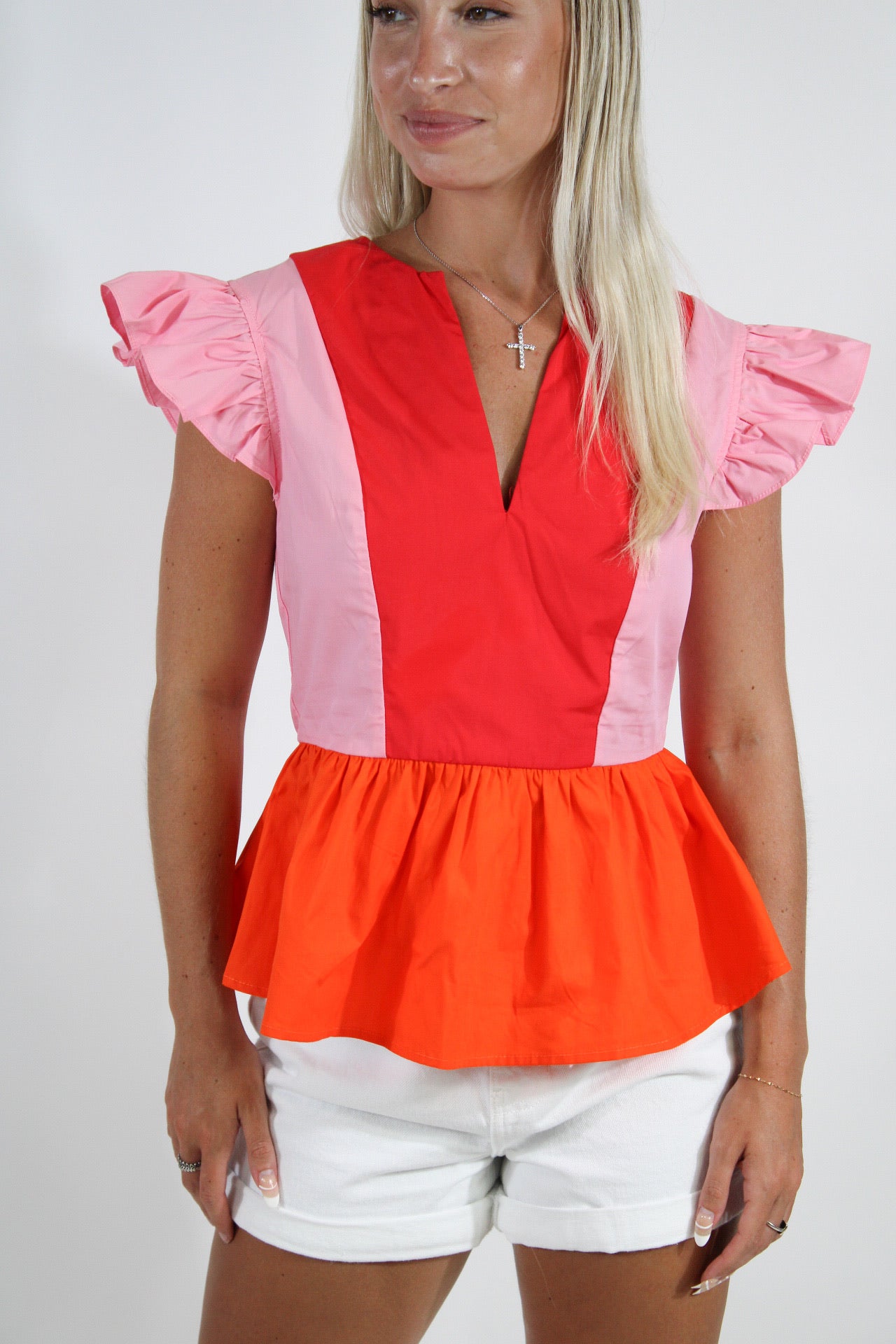 School Days Colorblock Top