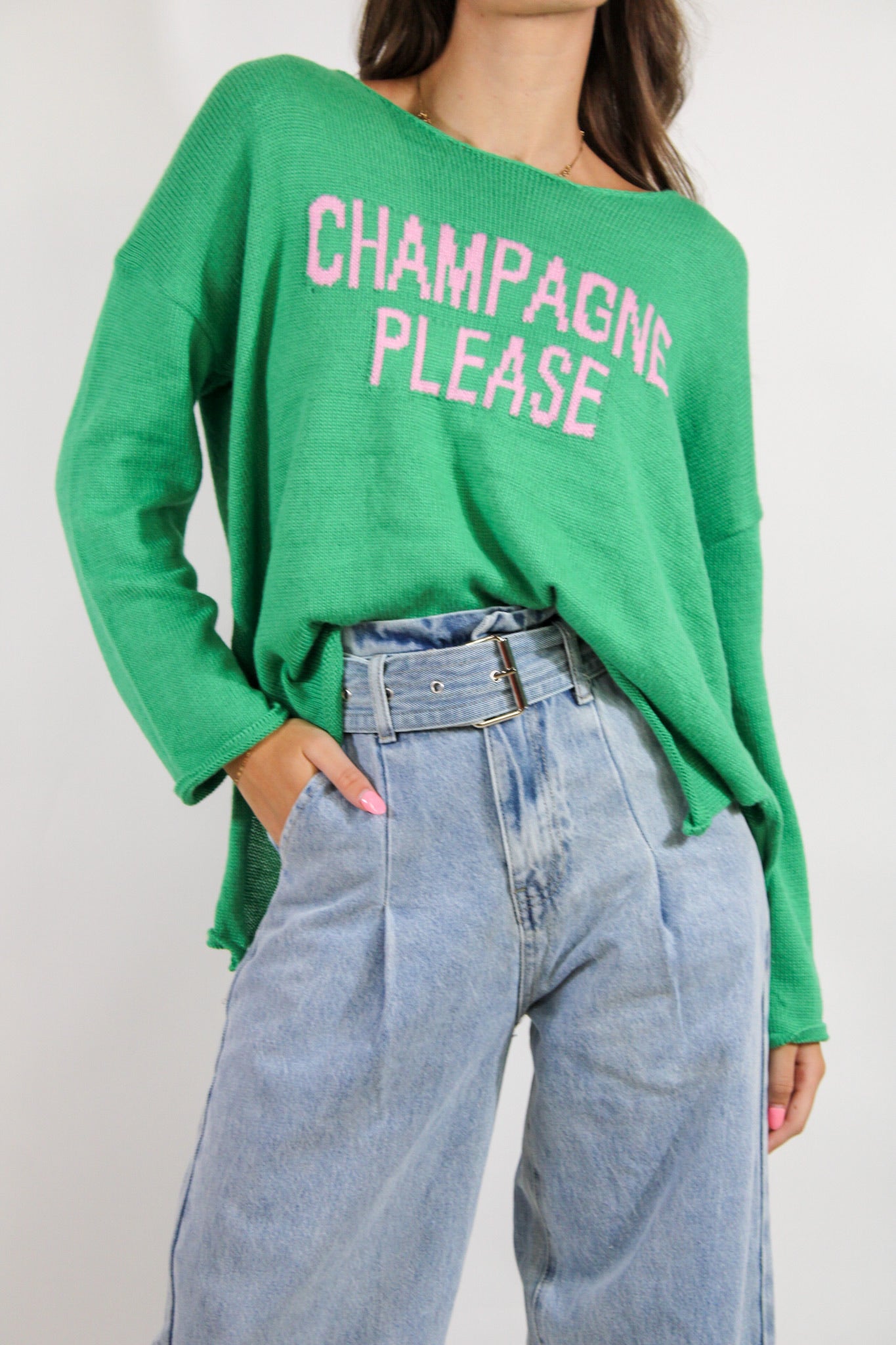 Champagne Please Sweater