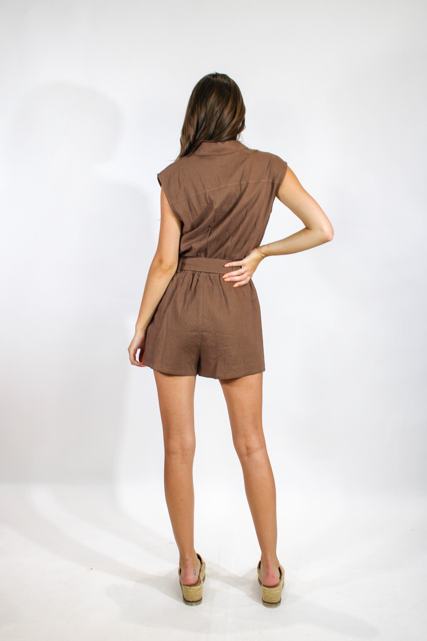 Sand Dunes Brown Romper