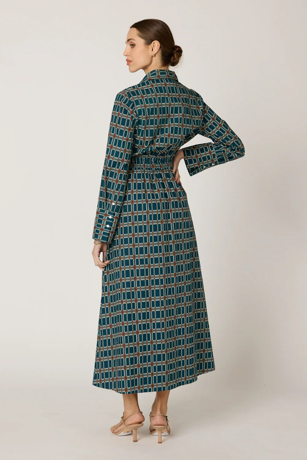 Nina Ankle Dress - Santo Stripe