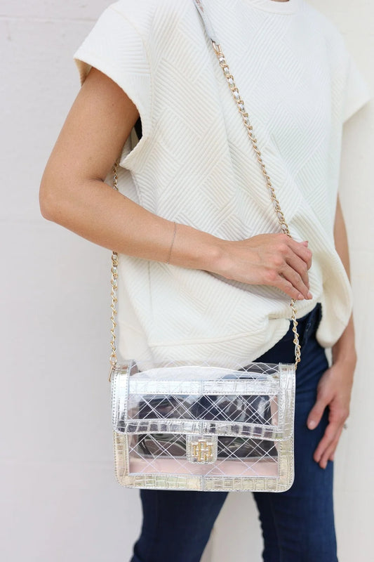 Quinn Quilted Clear Bag