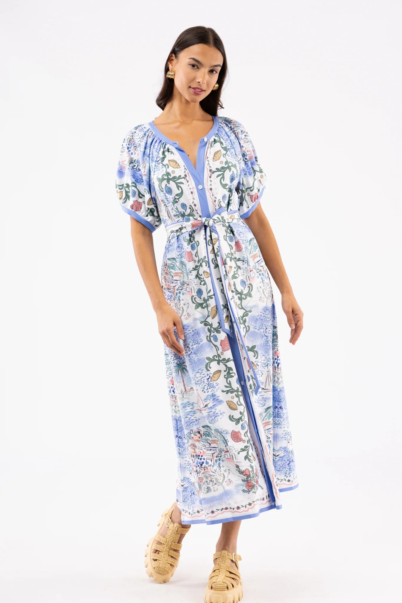 The Grenadine Dress - Sea Mural