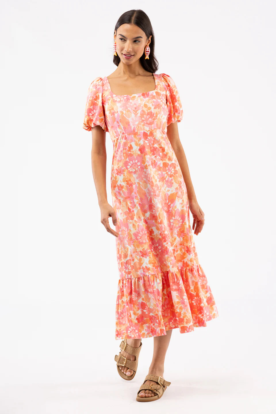 LUCY DRESS- DUSK FLORA