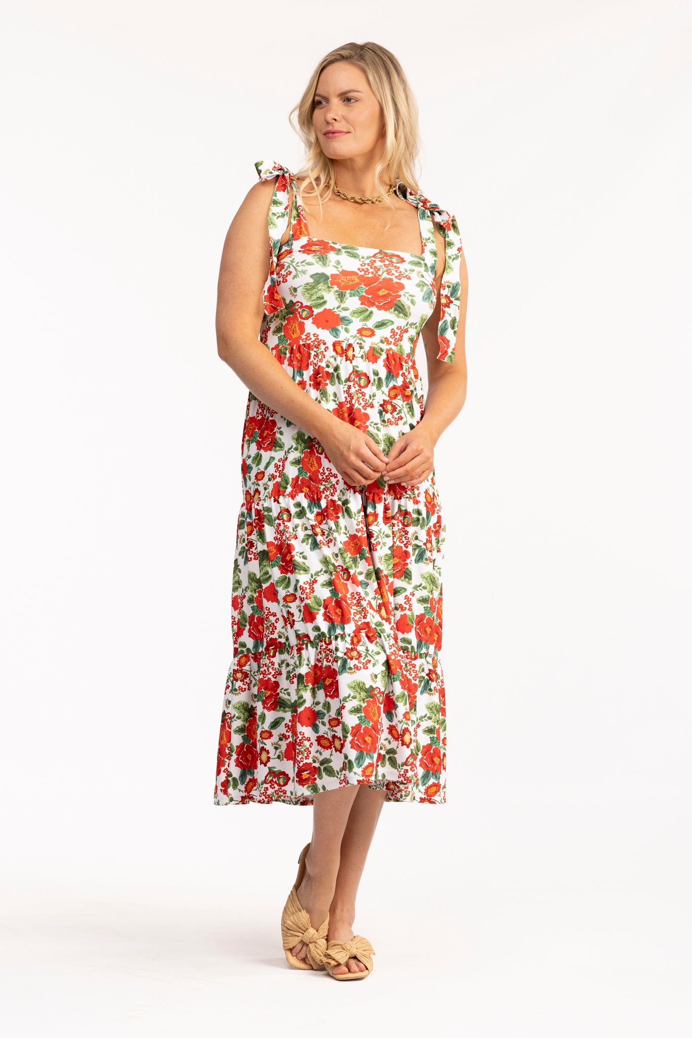 Sage Capri Daisy Dress