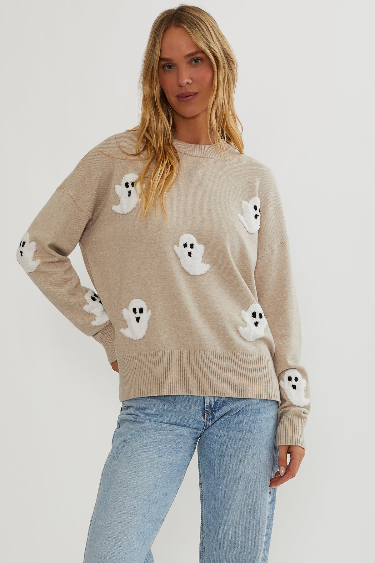 Callie Sweater - Heathered Boos