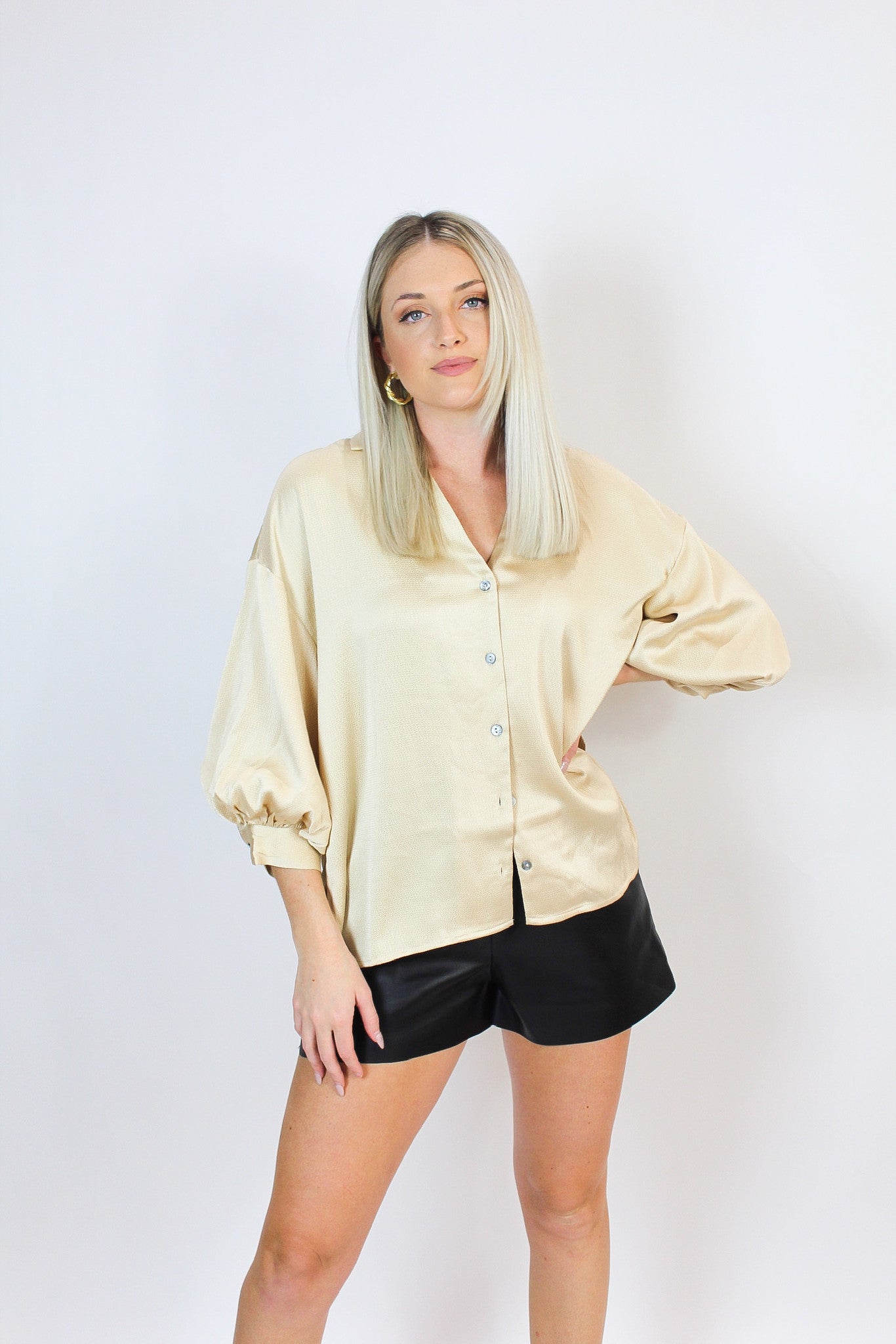 More Champagne Blouse