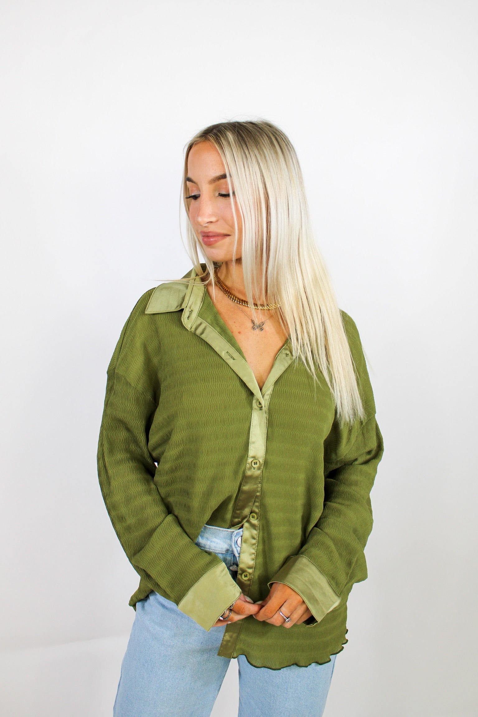 Olive You Button Down