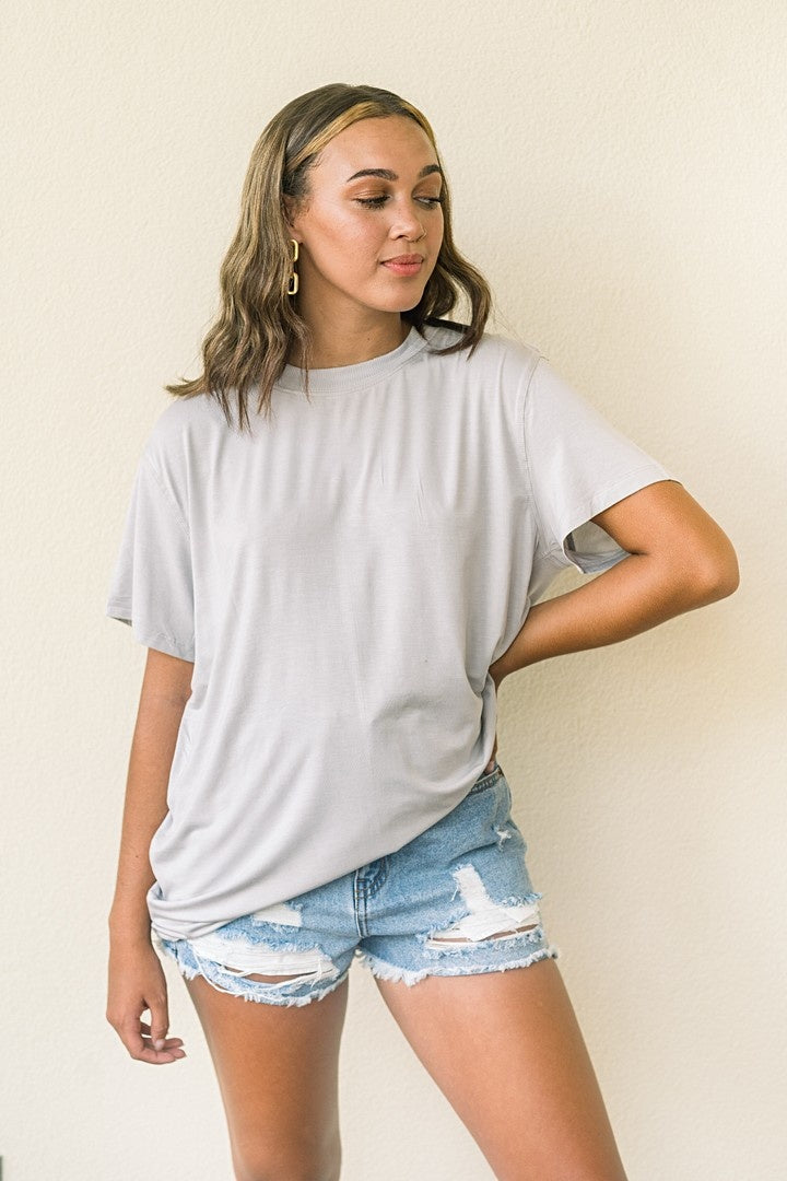 Silver Boyfriend Tee