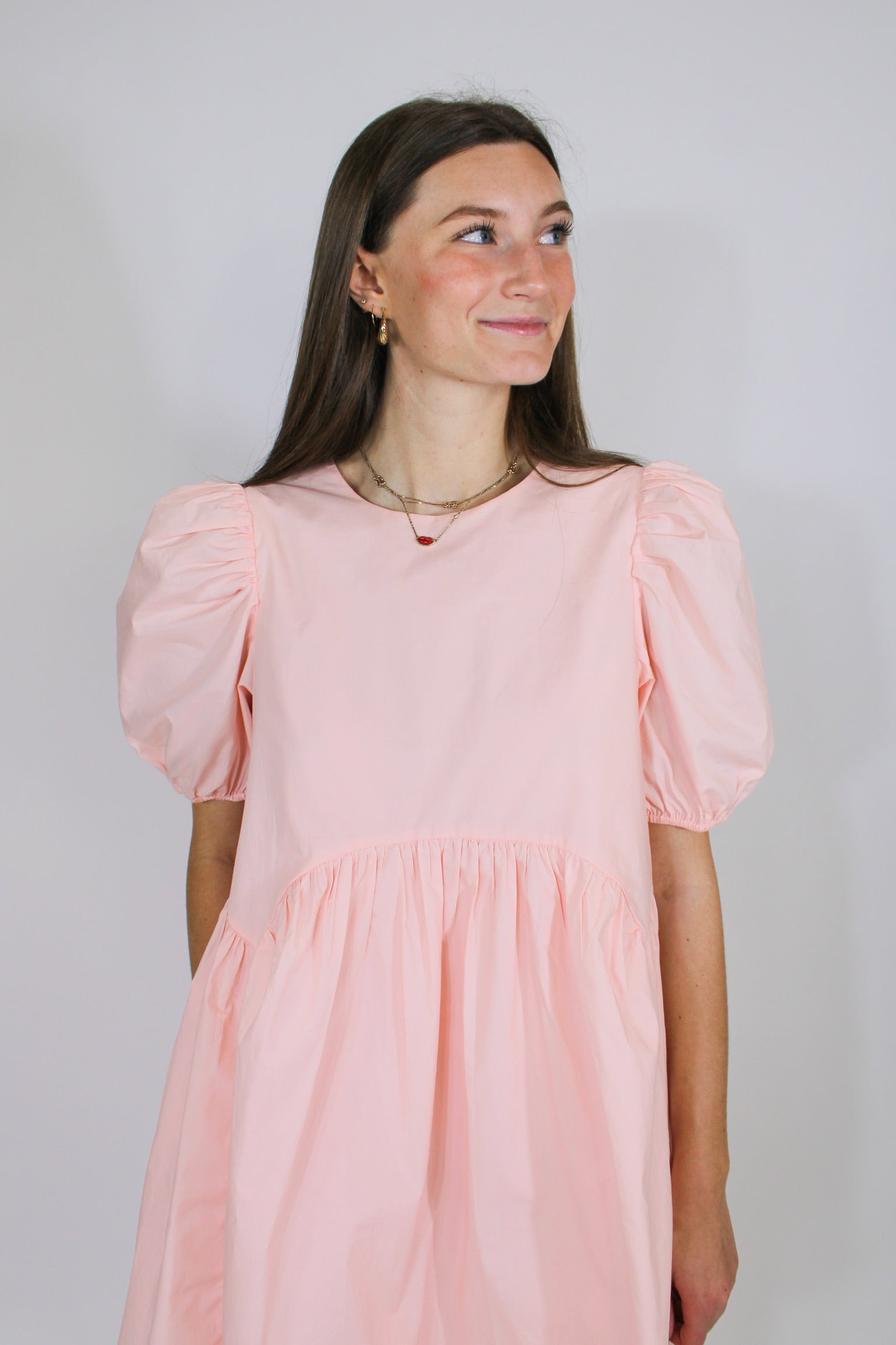 Peach Girl Mini Swing Dress