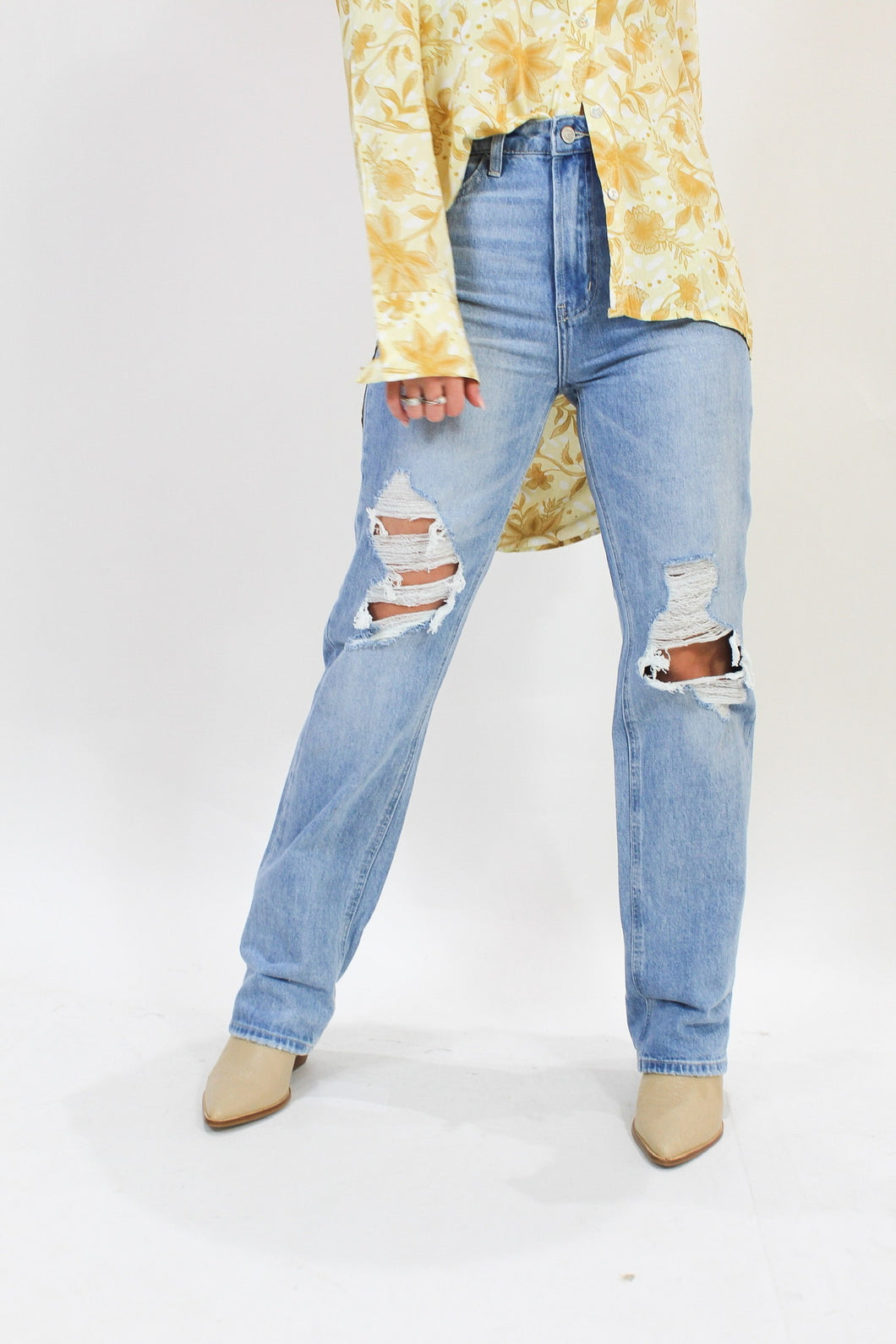 Cold Heart Ripped Denim