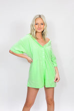 Load image into Gallery viewer, Sweet Greens Terry Romper
