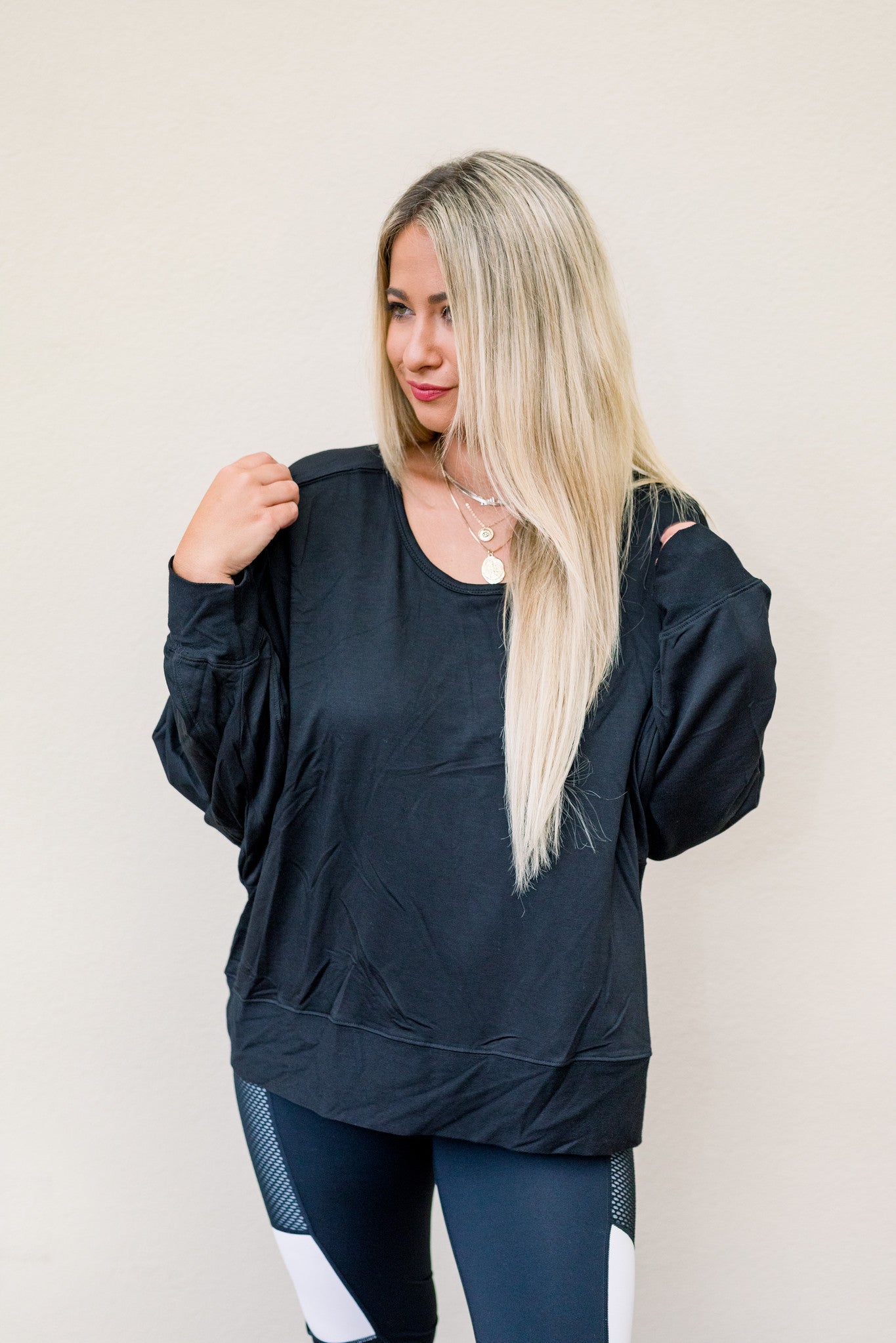 On The Go Girl Slouchy Top