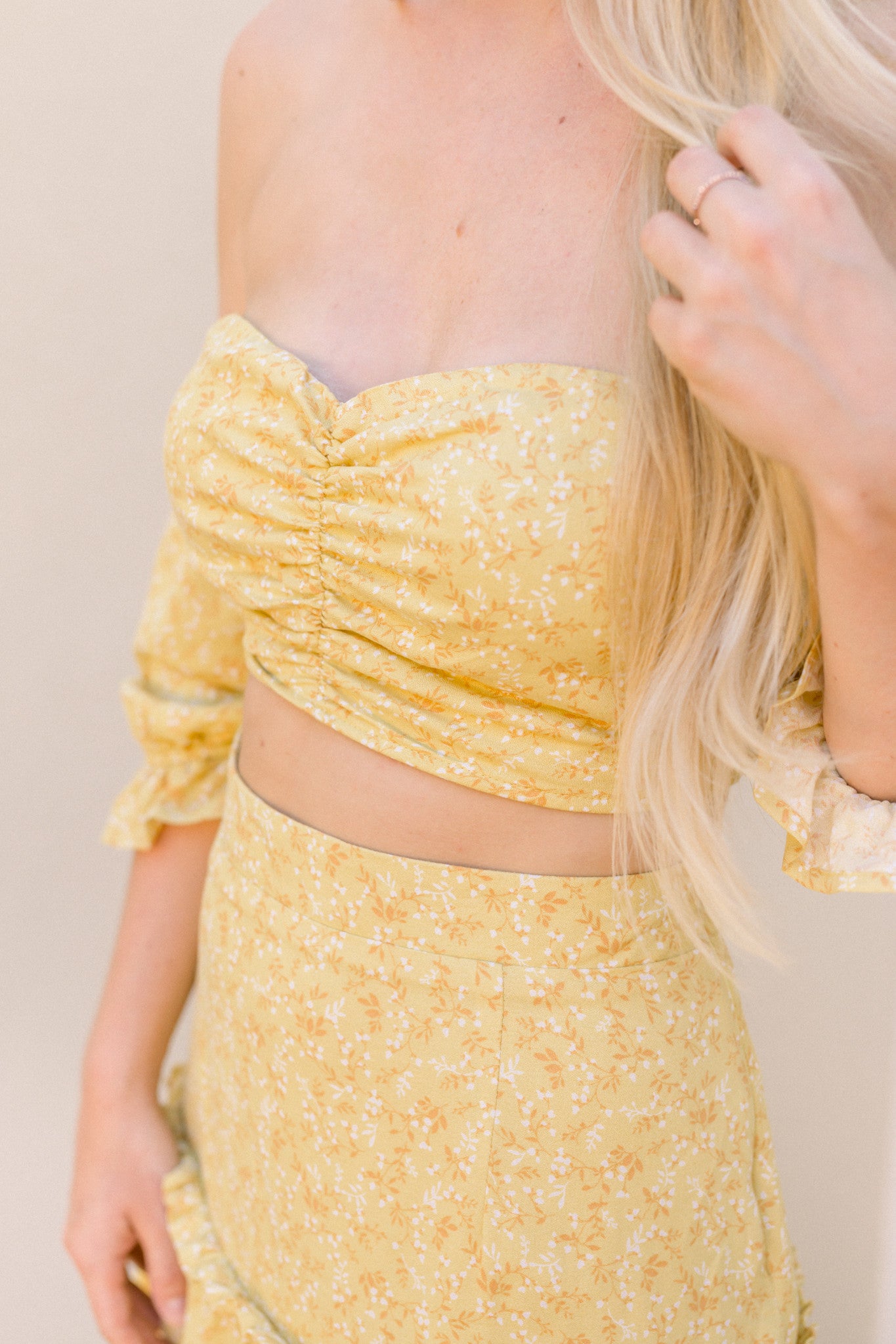 Sunshine Floral Crop Top