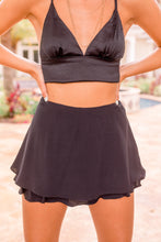 Load image into Gallery viewer, Double Layered Mini Skort Black
