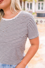 Load image into Gallery viewer, Striped Distressed Tee
