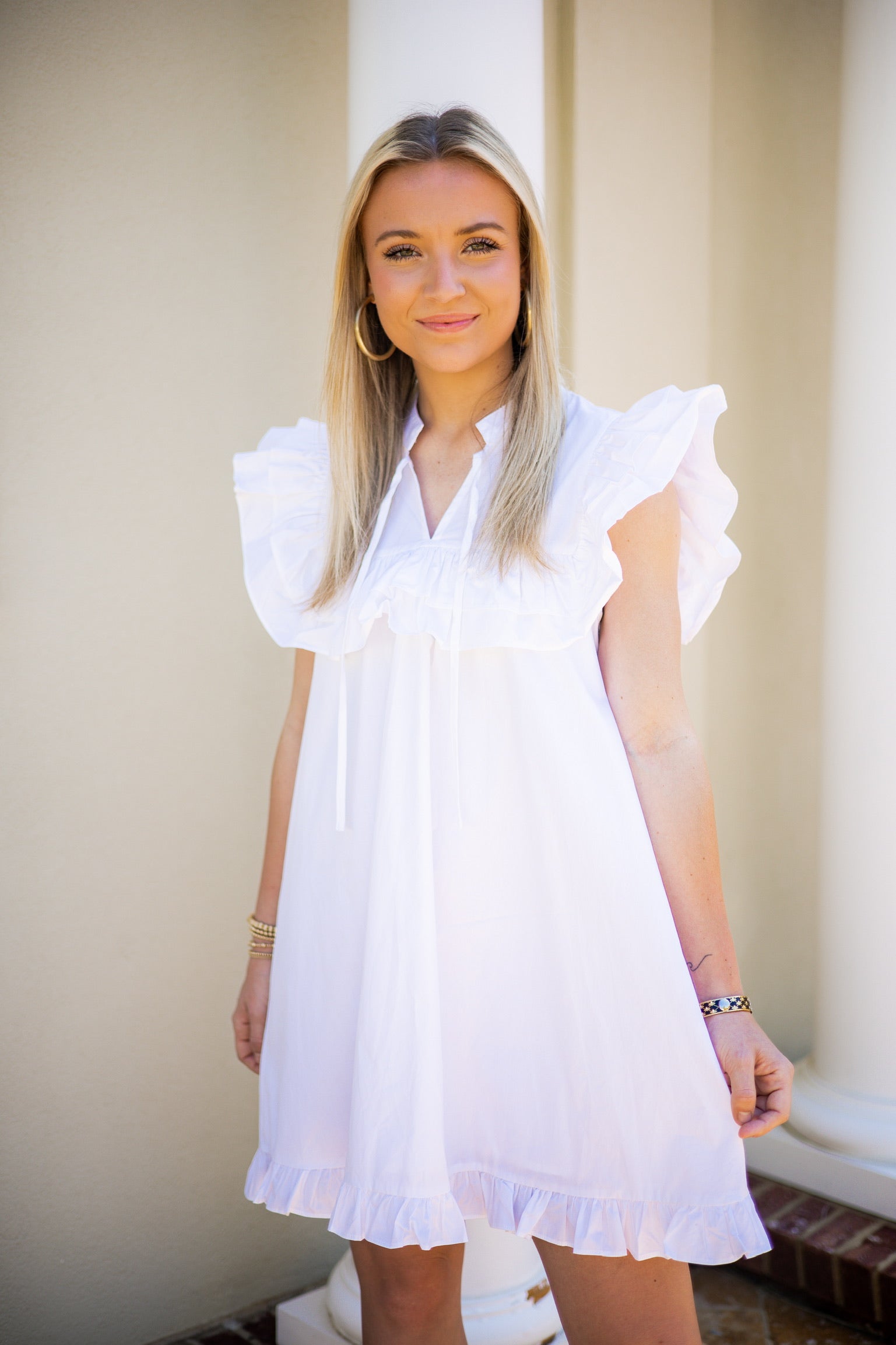 Sunday Morning Ruffle Dress