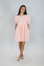Load image into Gallery viewer, Peach Girl Mini Swing Dress
