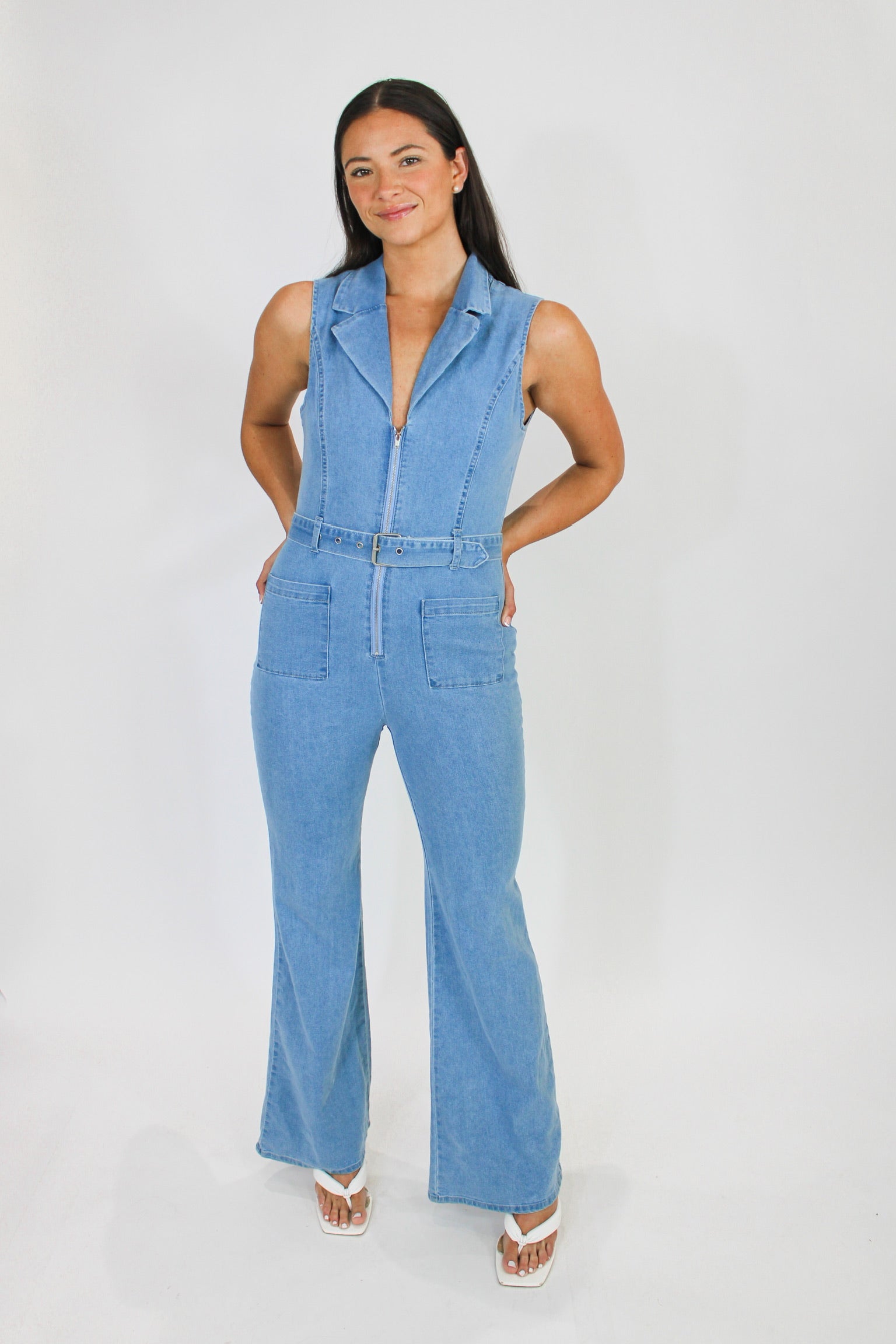 The Feels Denim Jumpsuit