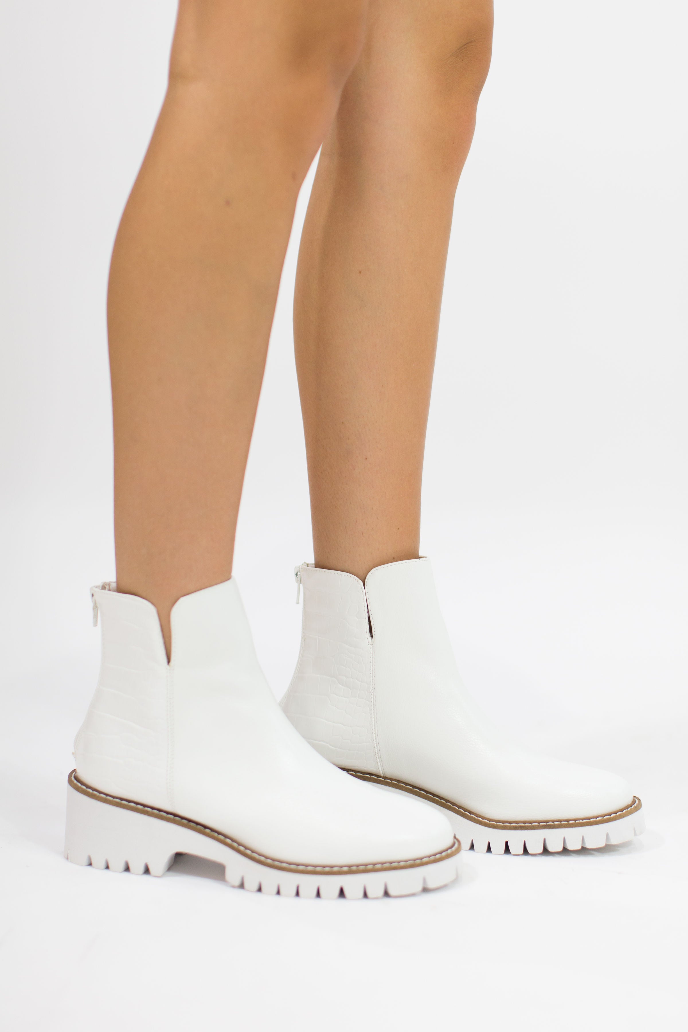 Flo White Booties