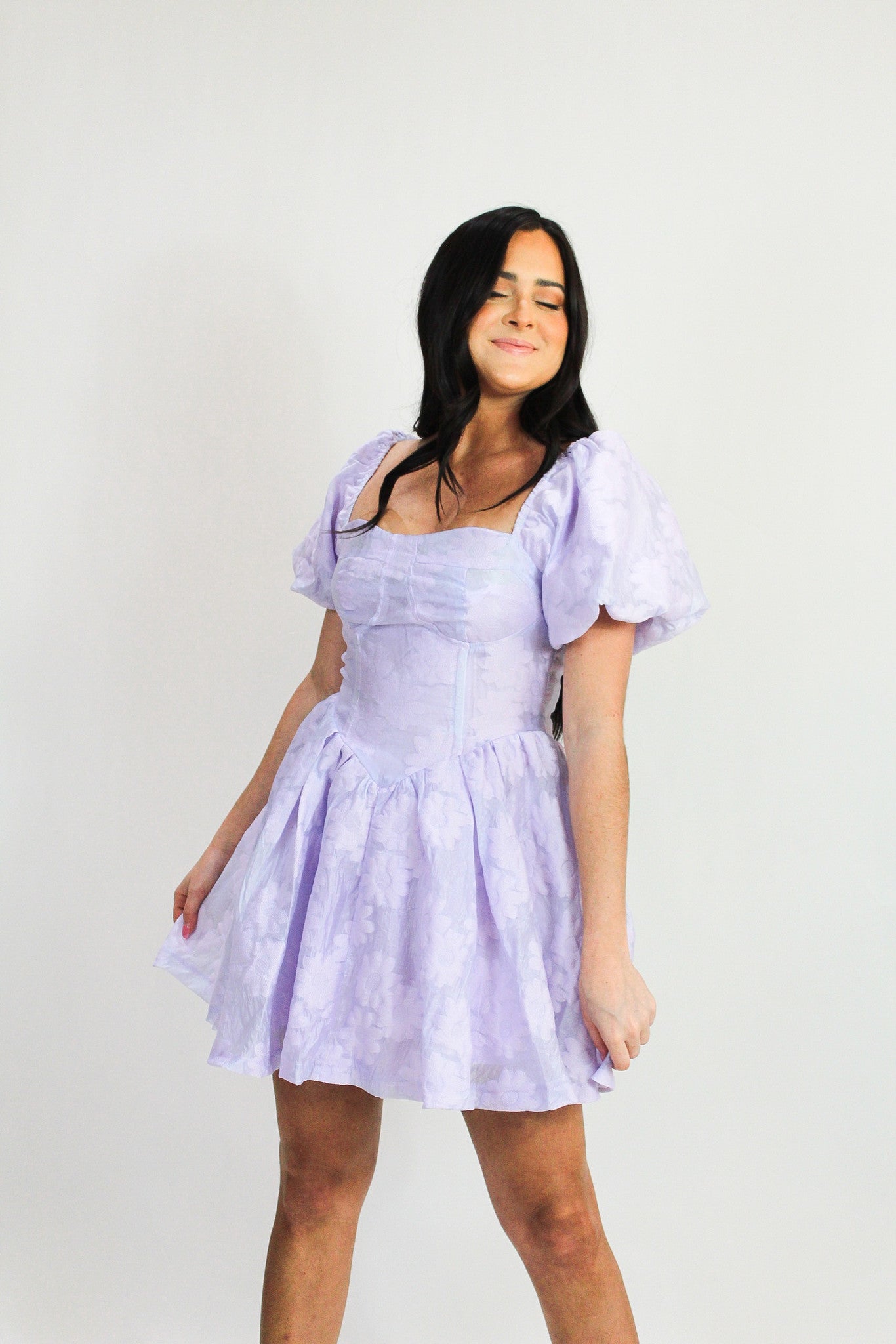 Laced Affair Dress- Lavender