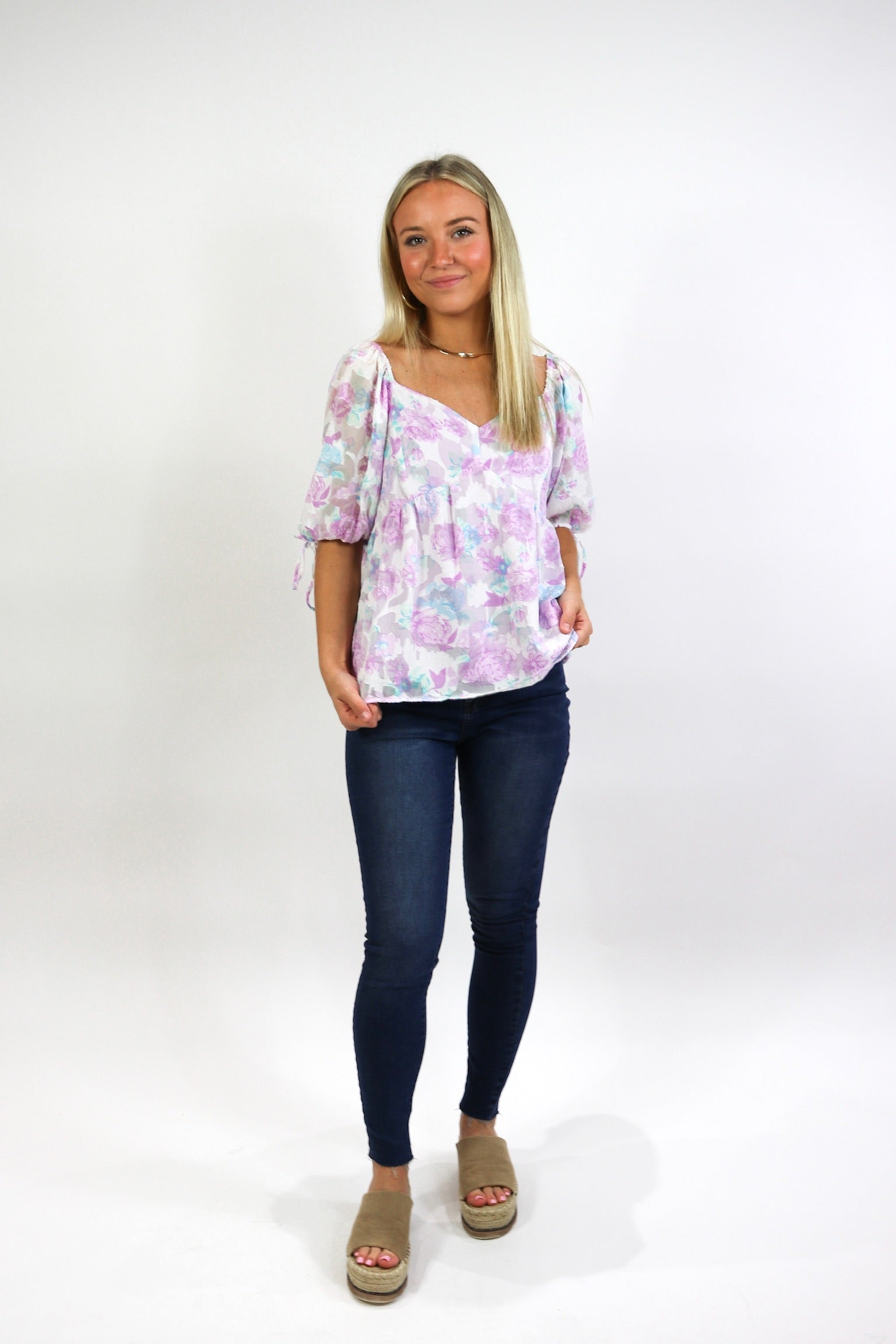 Loving Lavender Babydoll Top