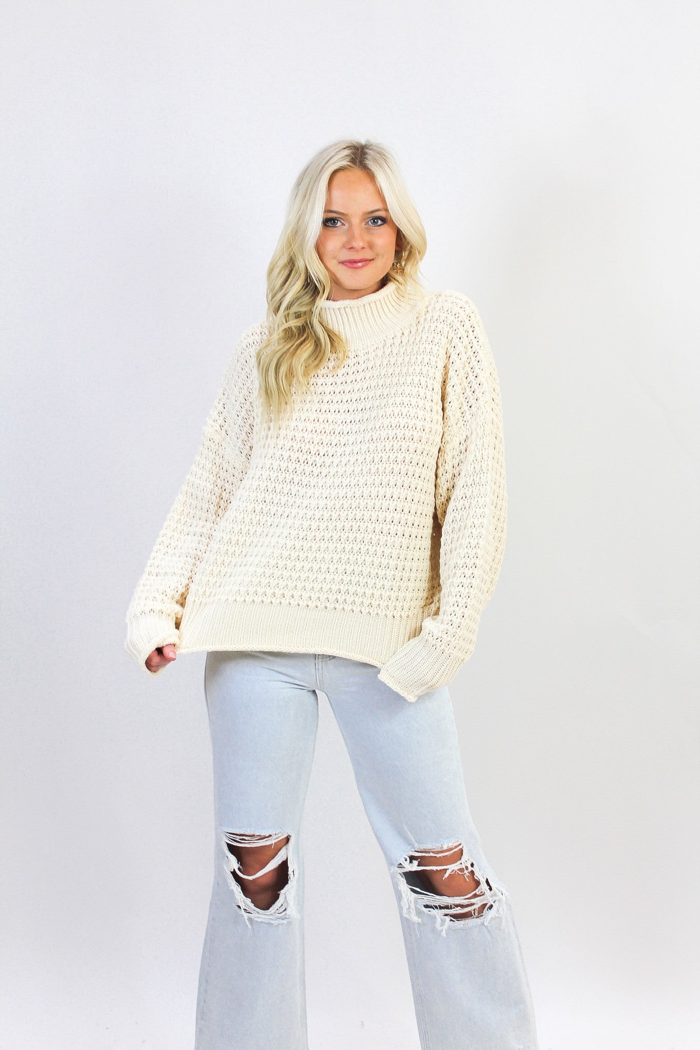 Cozy Creme Turtleneck