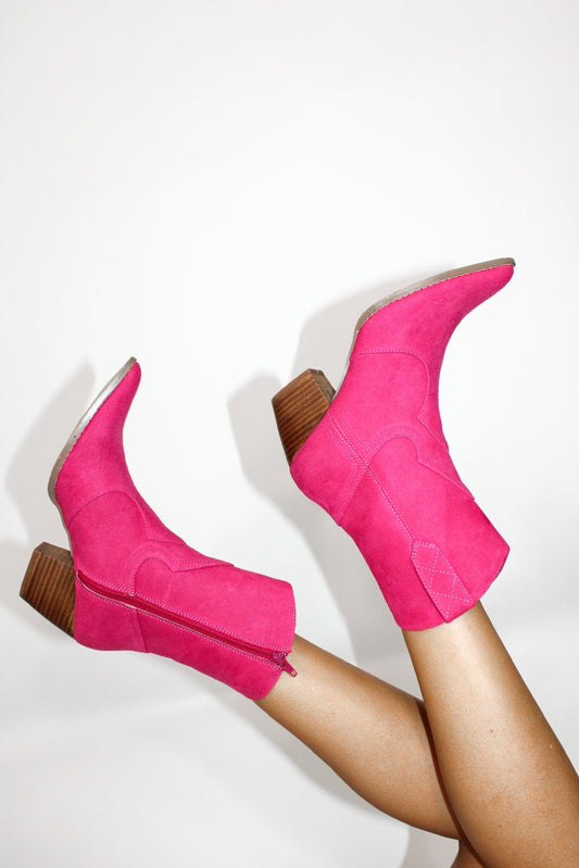 On The Prowl Pink Booties