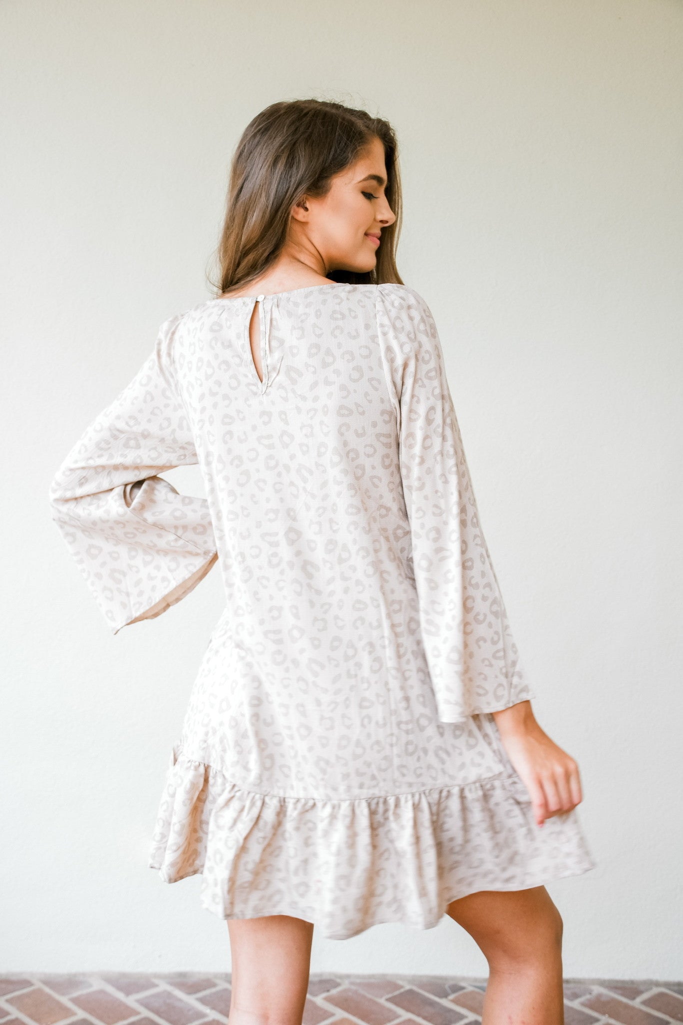 Linen Leopard Dress