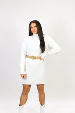 Load image into Gallery viewer, Pure White Sweater Dress
