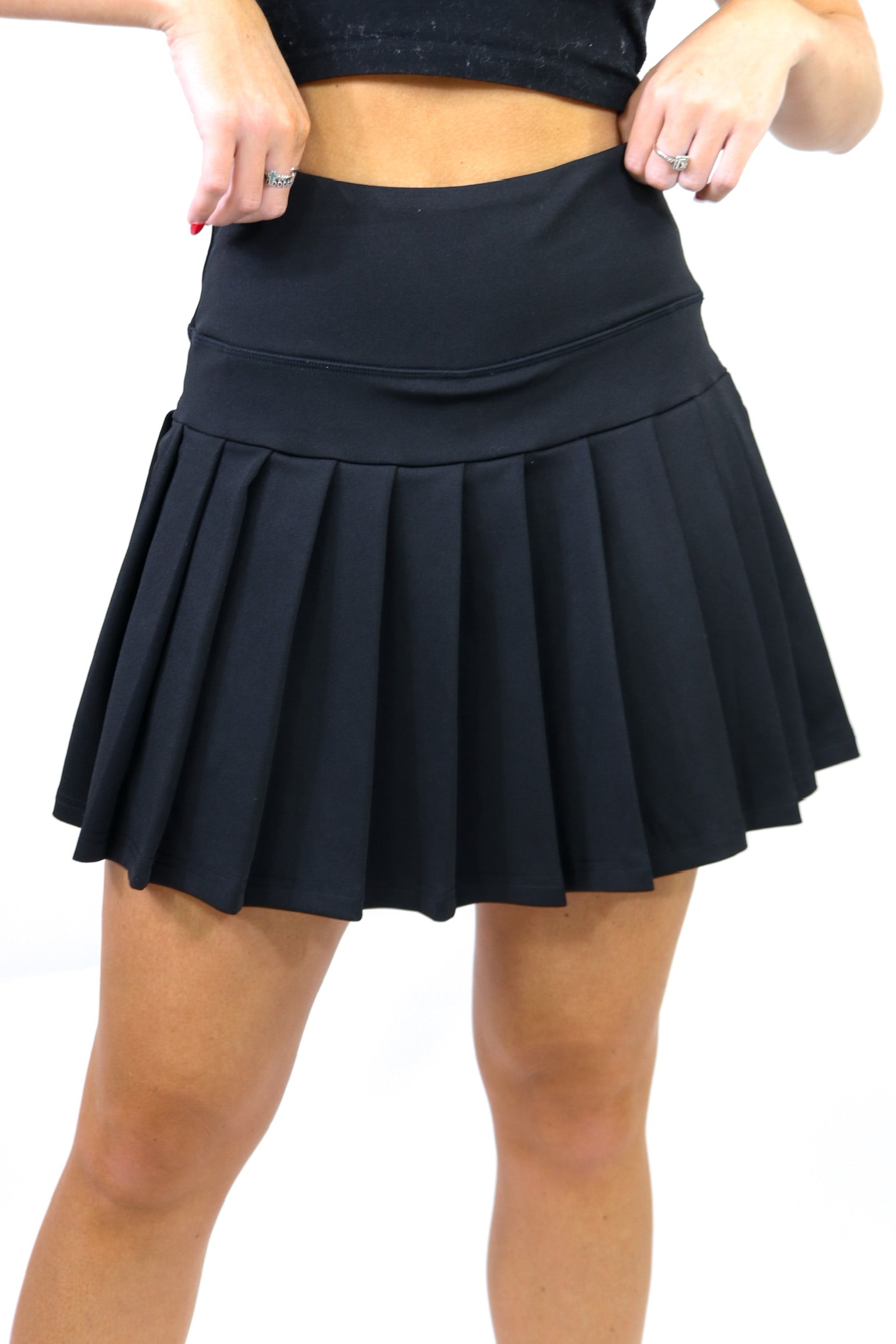 Match Point Tennis Skirt - Black