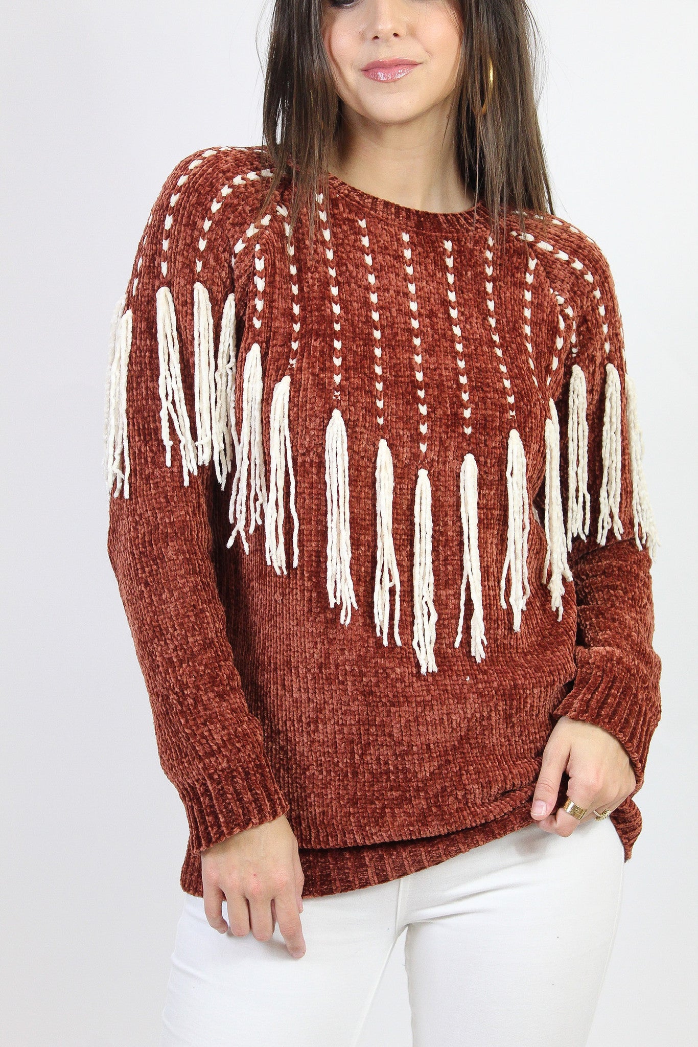 Thanking You Tassel Sweater