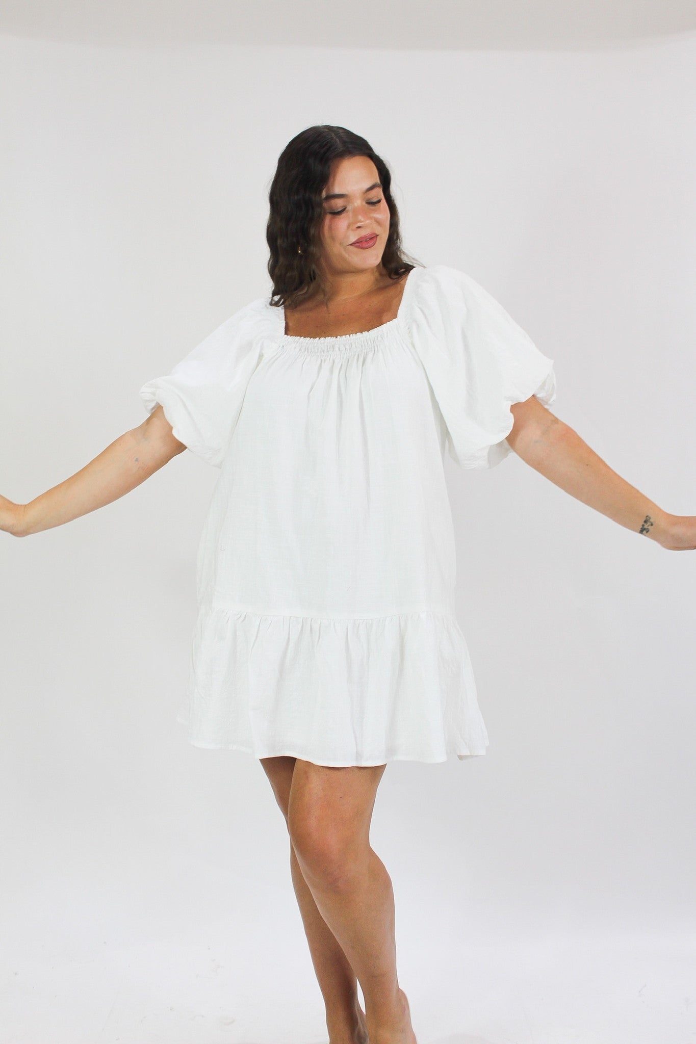 The Heather Dress - White